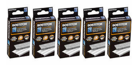 Bostitch Office Standard Staples, 1/4" Length,Full Strip Staples, 5000 Per Box