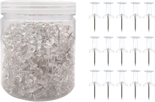 Clear Push Pins, Standard Size, 700 PCS