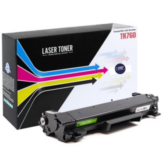 Compatible Brother TN-760 Black High Yield Toner Cartridge