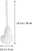 4 pcs Toilet bowl brush white Soft swab long handle scrubber