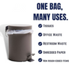 12-16 Gallon Trash Bags │ 8 Microns │ Clear High Density Liners │ 24