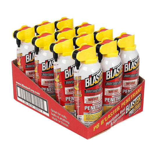 B’Laster PB-DS Rust Free Penetrating Catalyst, Includes New B’Laster ProStraw with Control Flow Technology, 11-oz, 12 Pack