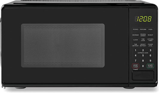 Countertop Microwave, 700 watts, 0.7 cubic feet, black