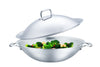 316 Series - 15.75” 5ply Surgical Stainless Steel Flat-Bottomed Wok with Domed Cover and BONUS GIFT: Two Silicone Mini Gloves