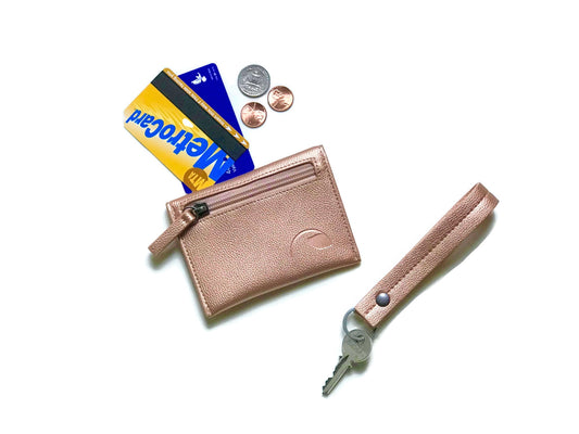 Coin Wallet & Keychain Wristlet Gift Set