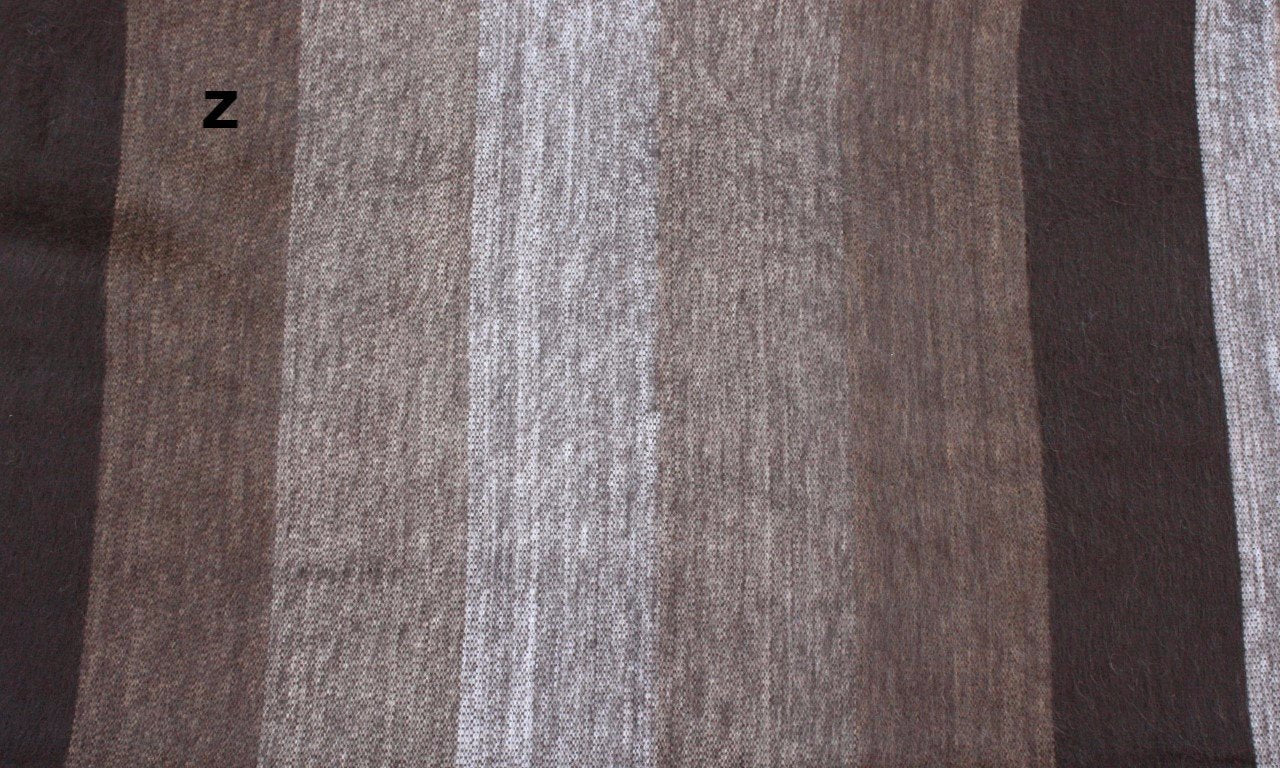 Alpaca Bed Blanket - Striped