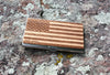 American Flag Wooden Business Card Holder