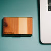 Handmade Wooden Business Card Holder (Sawtooth Mountains)