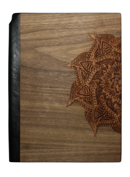 Wooden Journal / Planner | Yoga Mandala Inlay