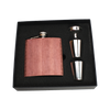 Real Wooden 6 oz. Hip Flask in Premium Gift Box with Shot Glasses & Funnel